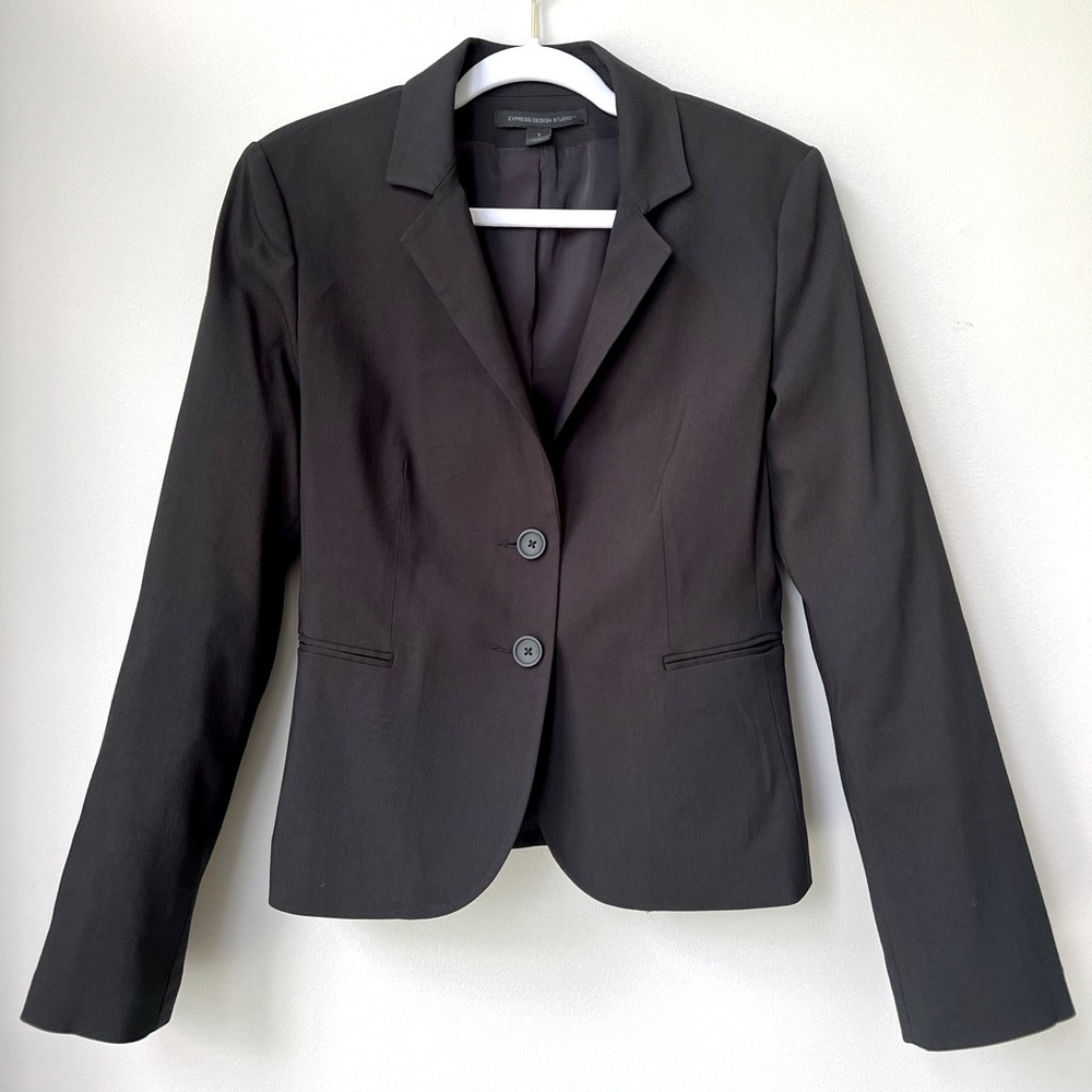 Euc Express Design Studio Two Button Blazer - Bla… - image 1